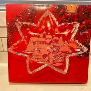 Vintage Mikasa Christmas Star Serving Platter NIB